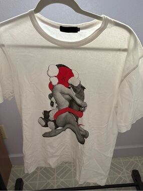 ORIGINAL FAKE sz 3 US sz M Short Sleeve White Tee Tshirt Medicom Toy KAWS Bendy